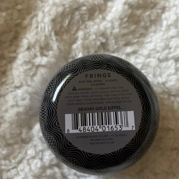 Fringe Studio Gold Eiffel Henry Tin Candle - NWT - Picture 3 of 3